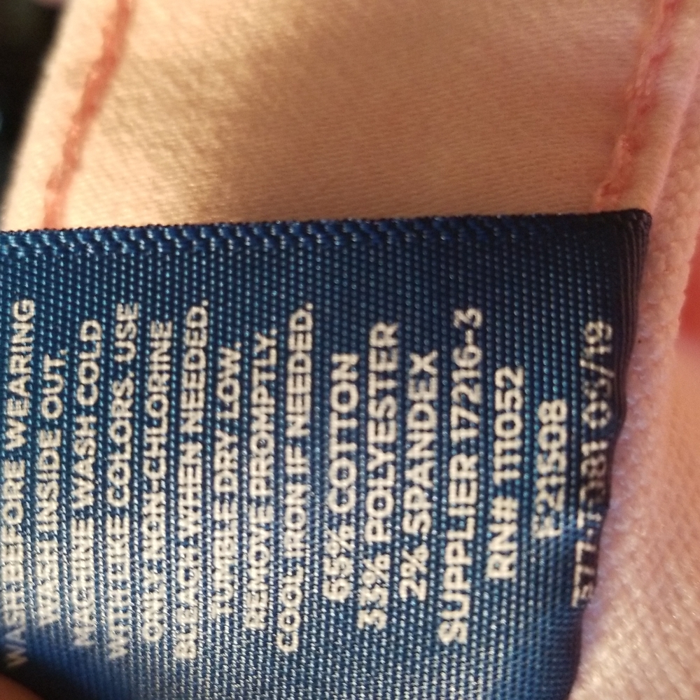 Arizona Jean Co 16 1/2 plus Jegging Light Pink Pants - Picture 6 of 13